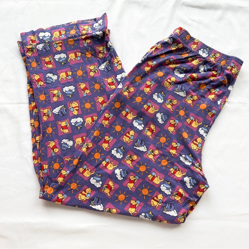 Disney Winnie the Pooh Honey Wide Leg Lounge Pants Nostalgic Y2K 🍯 Size Large